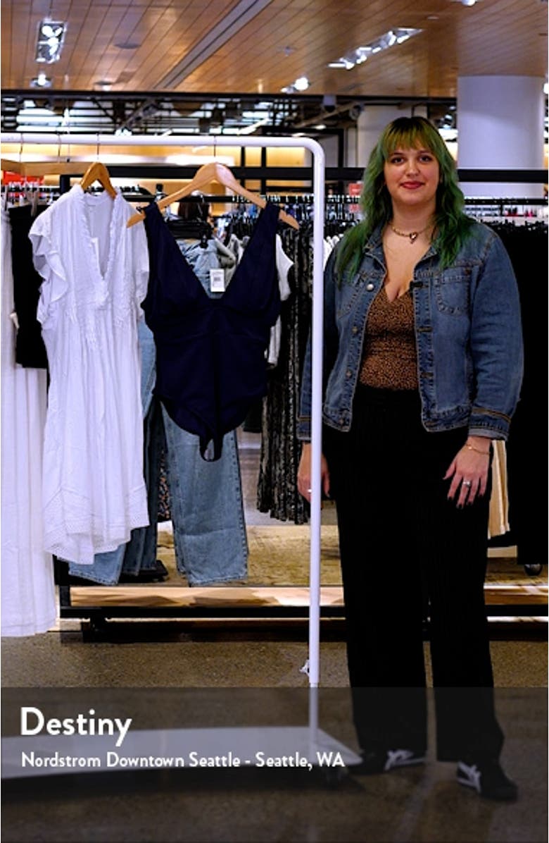 Mykonos Plunge One-Piece Swimsuit, sales video thumbnail