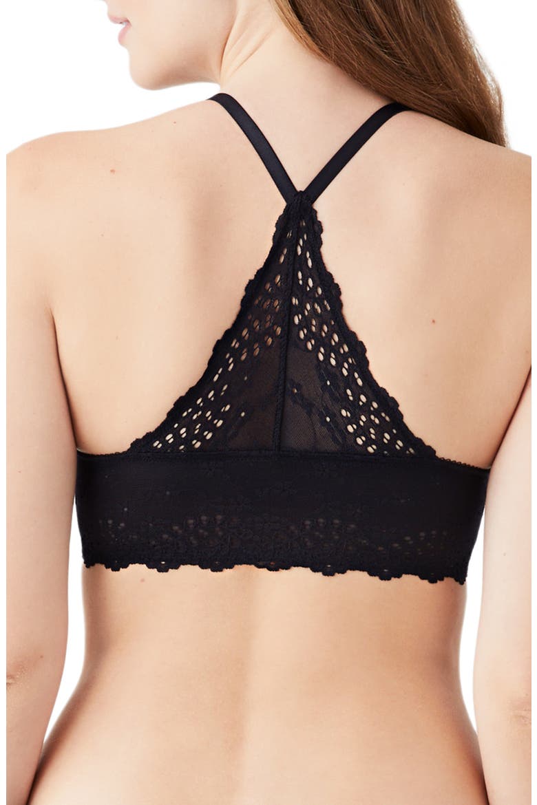 Front Close Underwire Racerback Bra, Alternate, color, NIGHT
