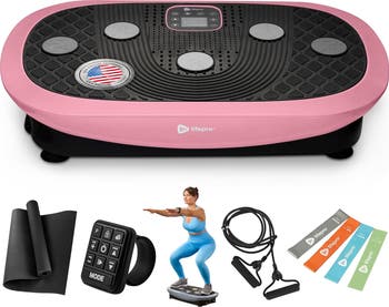 pink vibration machine HopHorse Vibration Plate Machine- Quiet Home Exercise Equipment for Full  Body Fitness, 330 lbs Capacity, 3-in-1 Indoor Gym, Remote Control, 1-99  Speeds, P1-P5 Modes outdoorfun main image 0