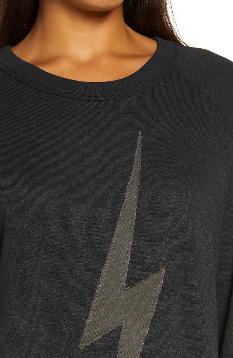 Aviator Nation Bolt Chevron Stripe Sweatshirt, Alternate, color,