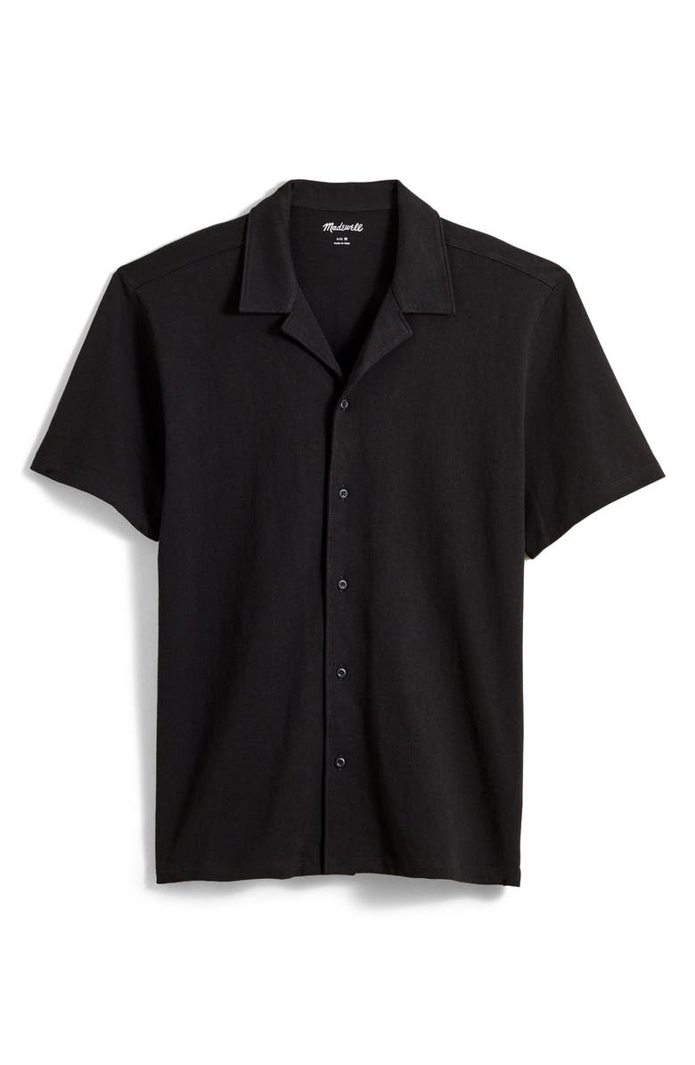 Madewell Knit Easy Organic Cotton Camp Shirt, Alternate, color, 