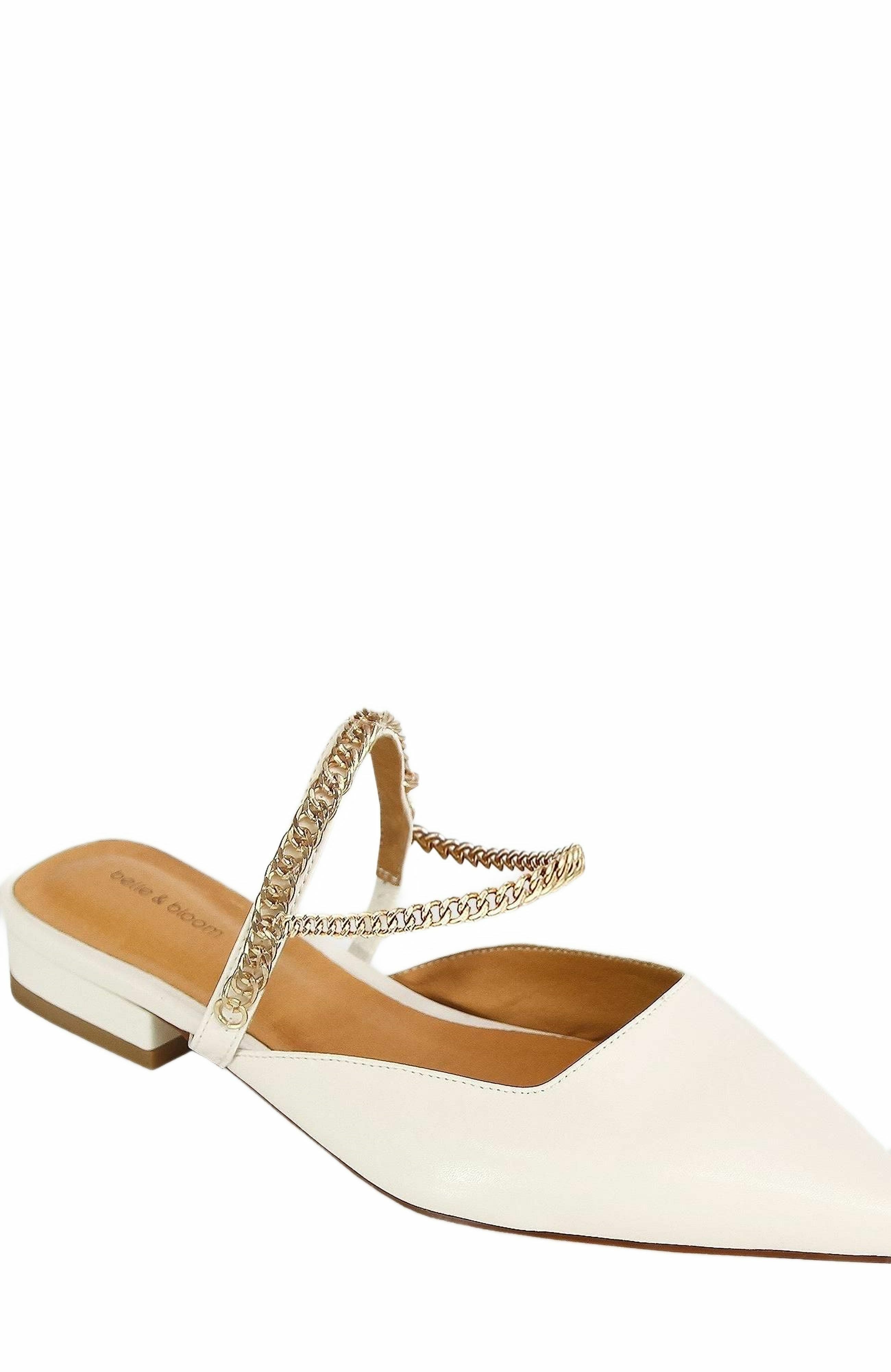 On The Go Leather Flat, Alternate, color, Cream