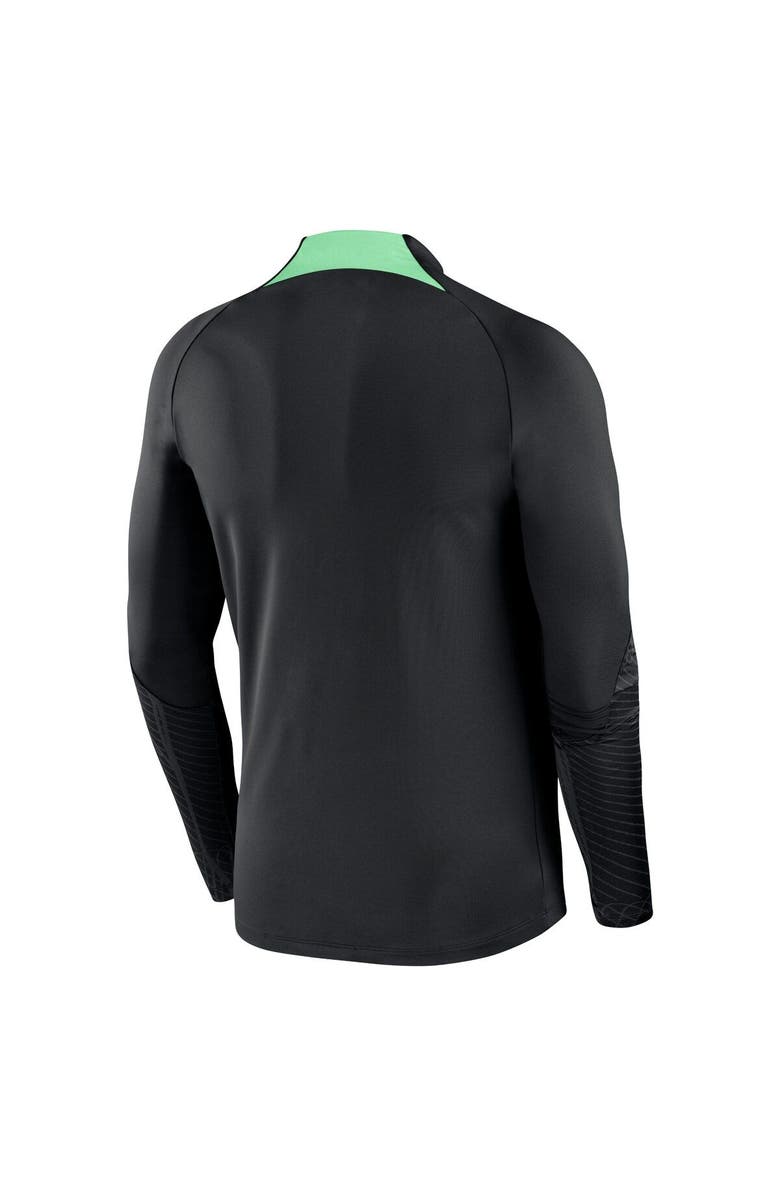 Nike Men's Nike Black Liverpool 2023/24 Strike Drill Performance Raglan Quarter-Zip Long Sleeve Top, Alternate, color, 