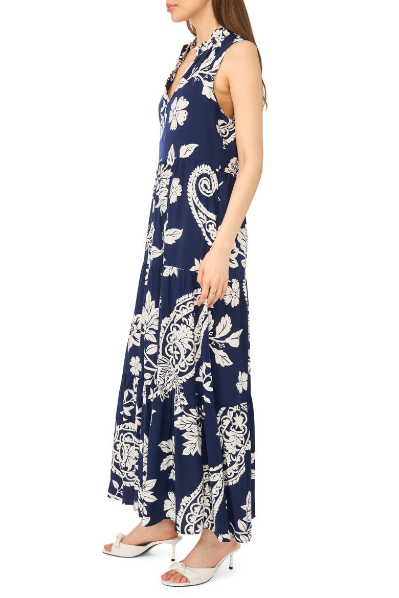 Sleeveless Tiered Maxi Dress, Alternate, color, NEW IVORY