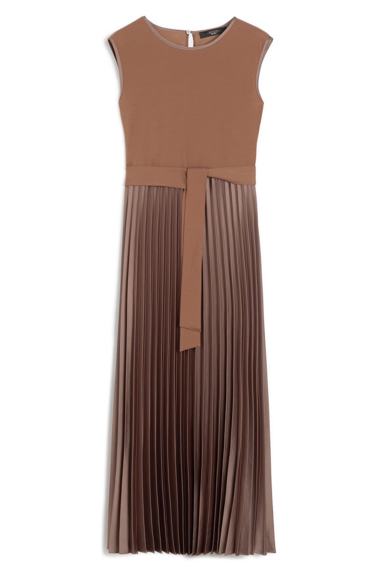 Samuele Sleeveless A-Line Dress, Alternate, color, BROWN