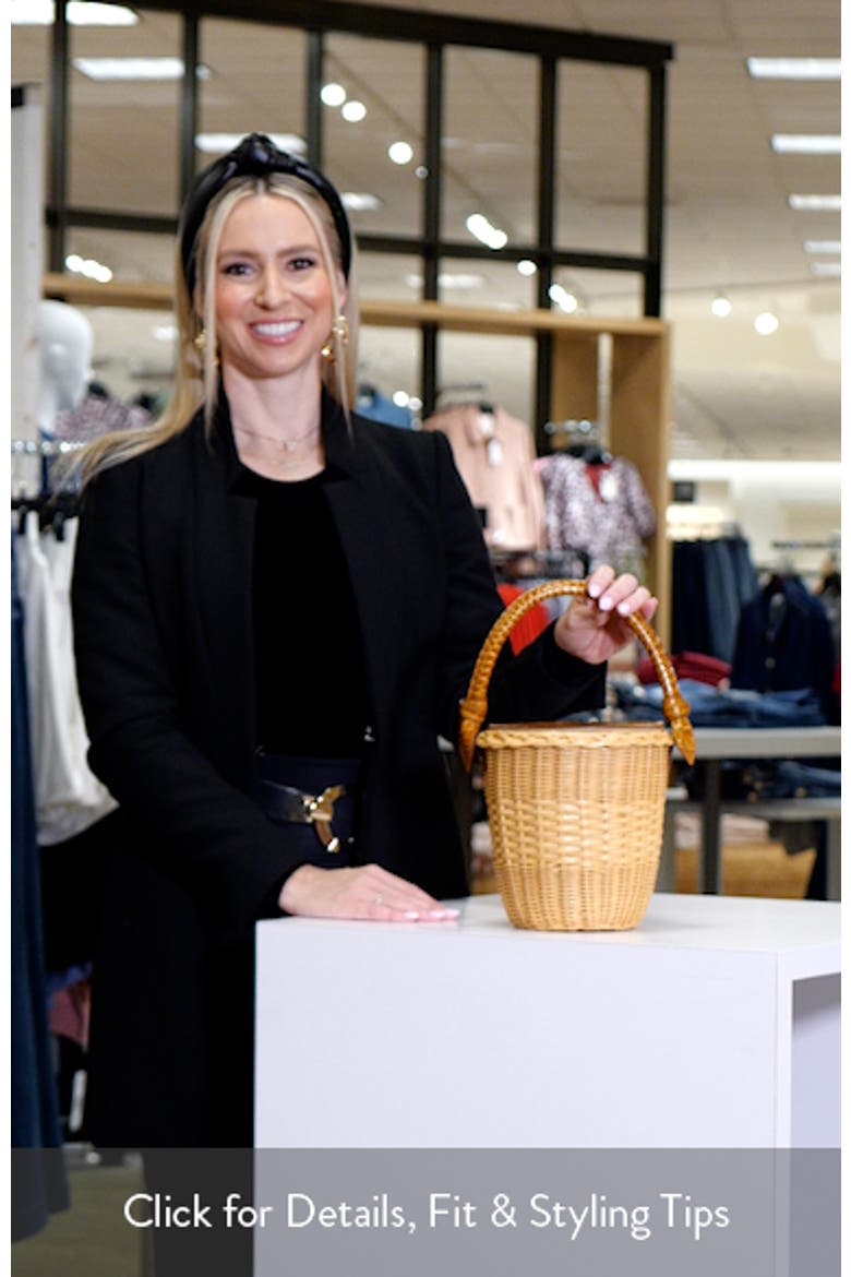The Jane Cognac Rattan Shoulder Bag video