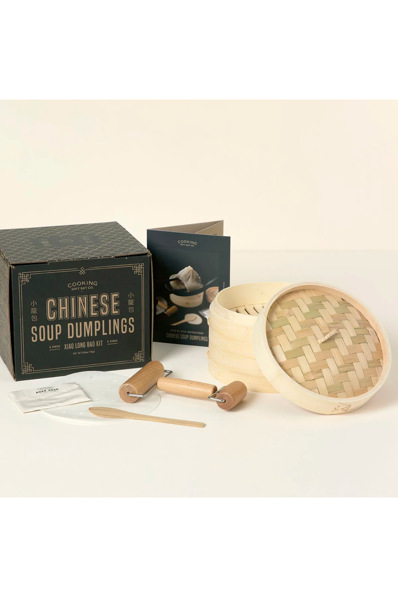 Chinese Soup Dumpling Kit by Cooking Gift Set Co, Main, color, Natural Wood