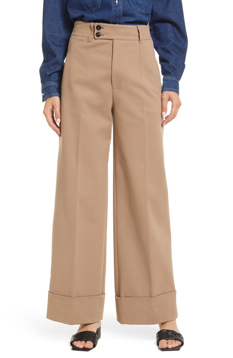 Closed x Leandra Medine Cohen Wide Leg Pants, Main, color,