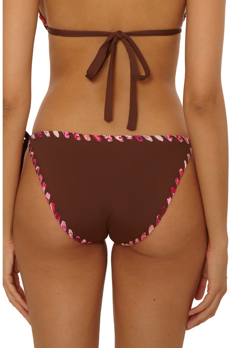 On the Edge Side Tie Bikini Bottoms, Alternate, color, MOCHA