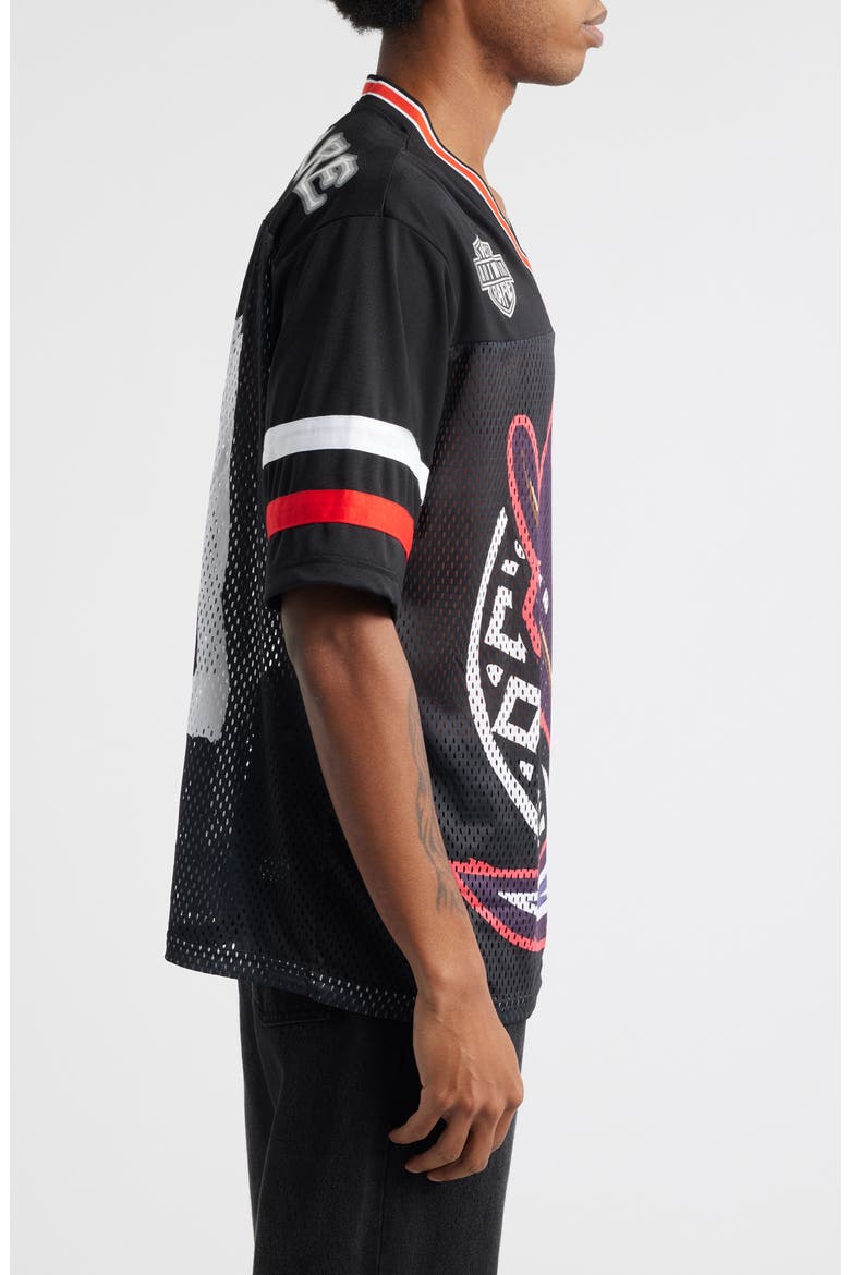 Reaper Mesh Graphic T-Shirt, Alternate, color, BLACK