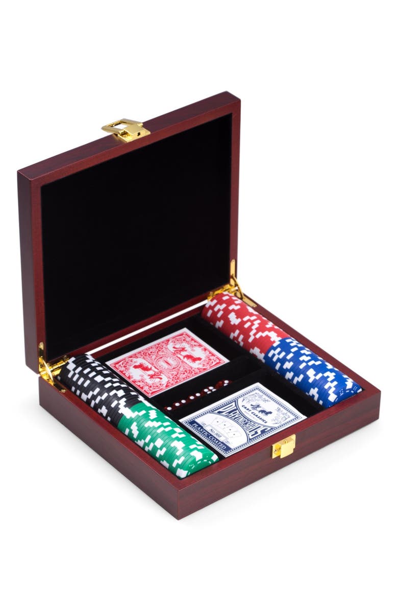 Bey-Berk 100 Chip Poker Set, Alternate, color, Multi-Color
