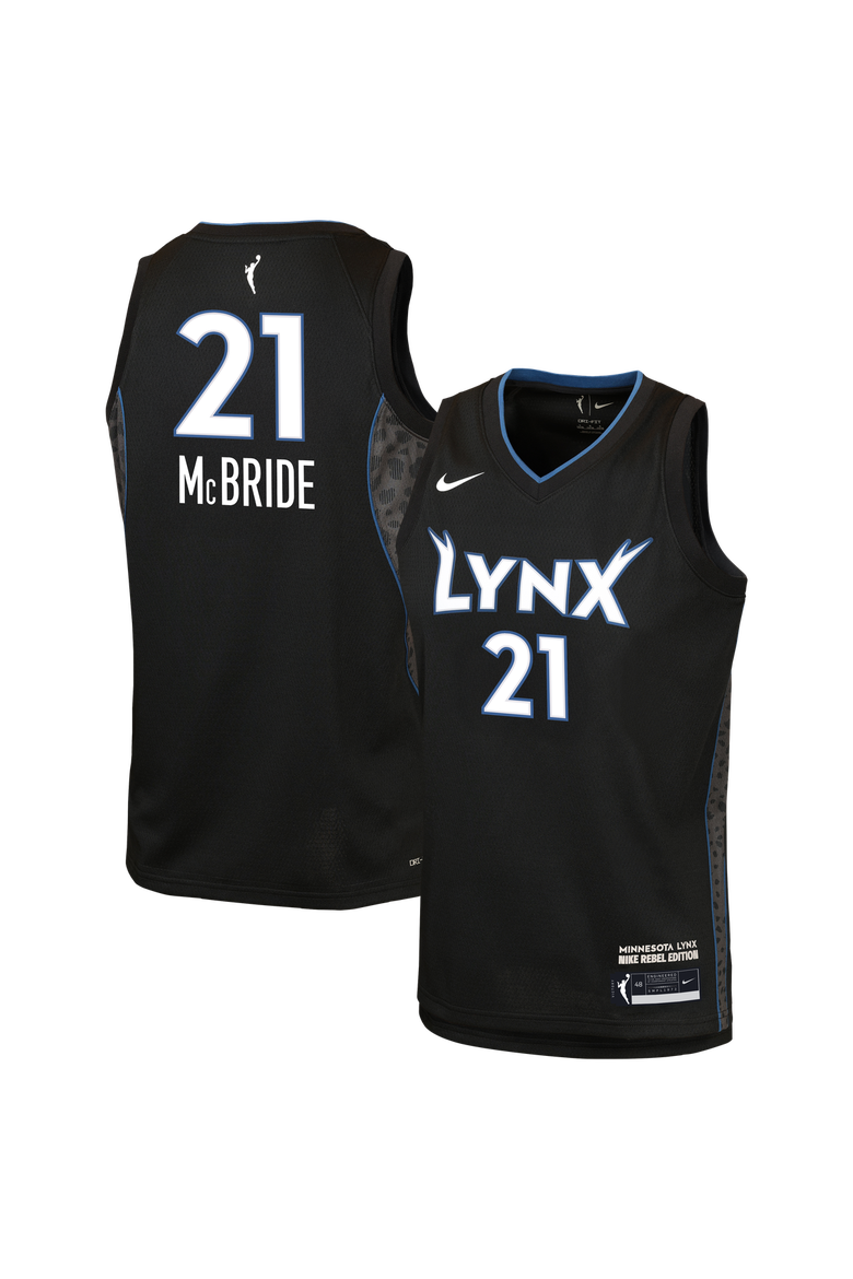 Youth Nike Kayla McBride Black Minnesota Lynx Victory Jersey - Rebel Edition, Main, color, Black