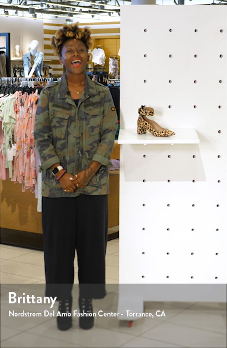 Corwyn Ankle Strap Genuine Calf Hair Pump, sales video thumbnail