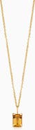Oradina 14K Gold Date Me Birthstone Pendant Necklace