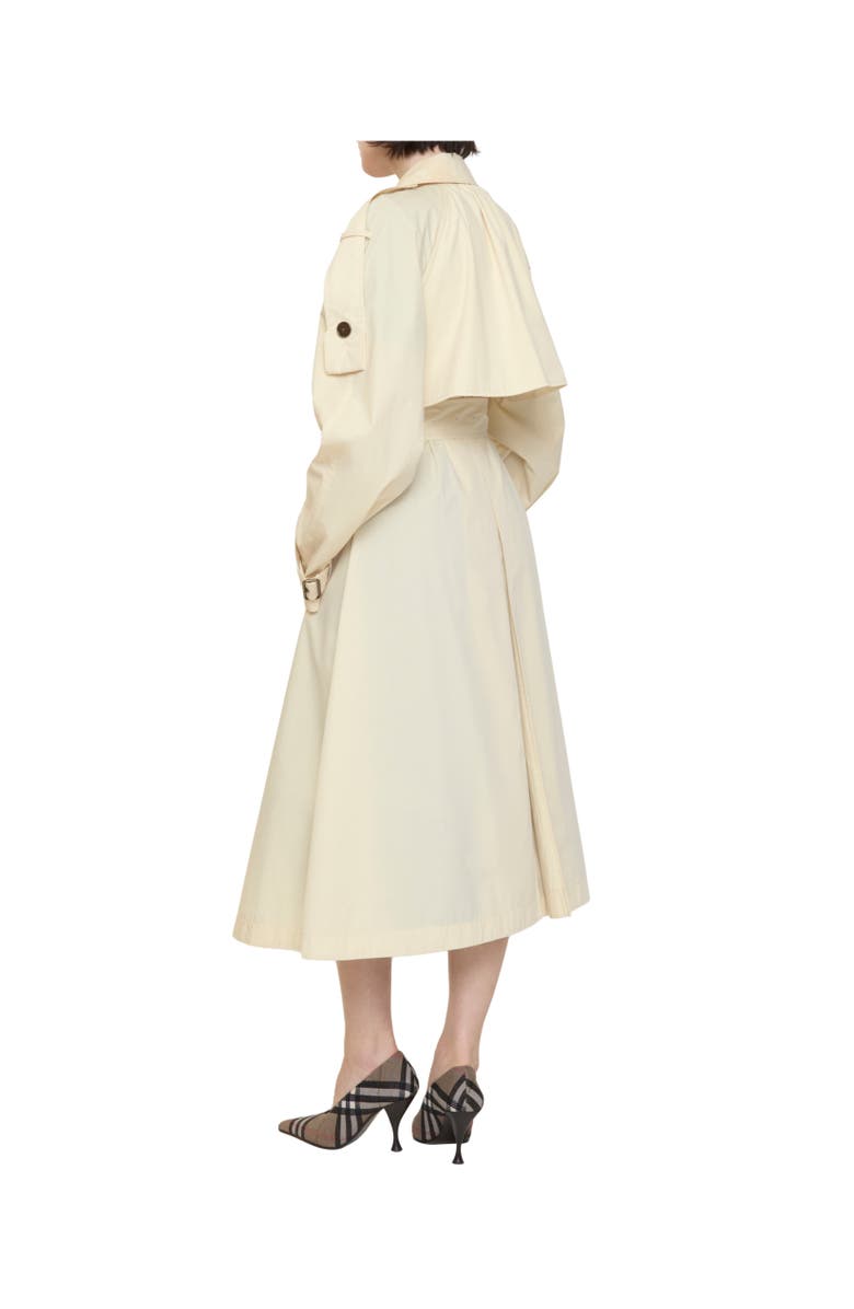 Burberry Long Canvas Trerose Trench Coat, Alternate, color, Tundra Beige