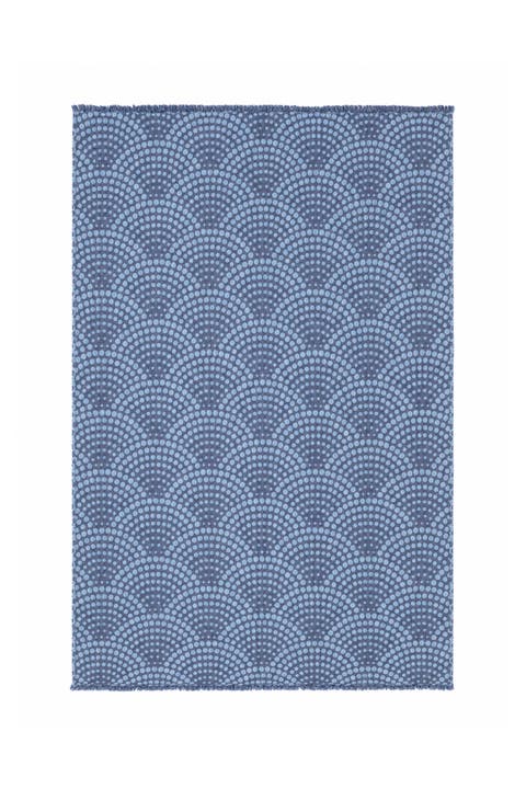 Arched Dot Lightweight Reversible Organic Cotton Muslin Blanket