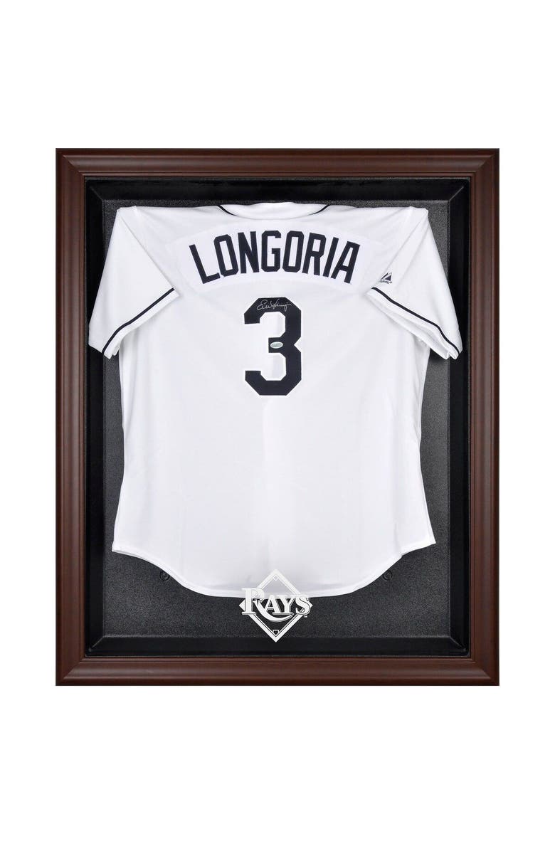 FANATICS AUTHENTIC Tampa Bay Rays Brown Framed Logo Jersey Display Case, Main, color, 