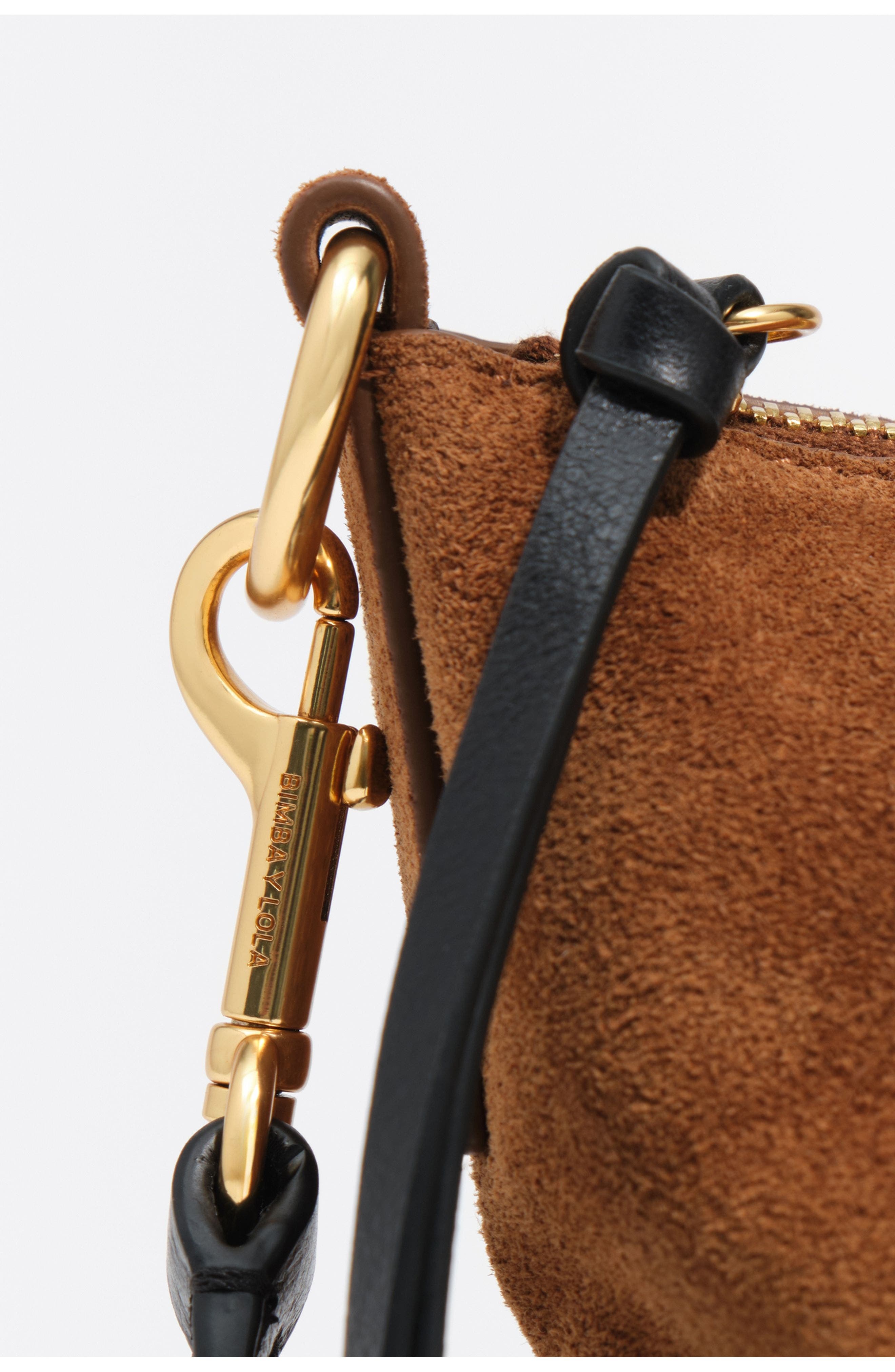 Medium Suede Madrid Crossbody Bag, Alternate, color, TOBACCO