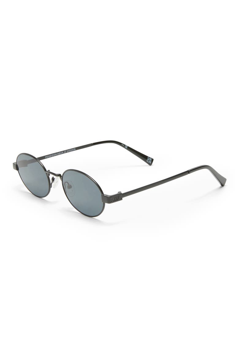 Poseidon Deux 52mm Oval Sunglasses, Alternate, color, MATTE BLACK