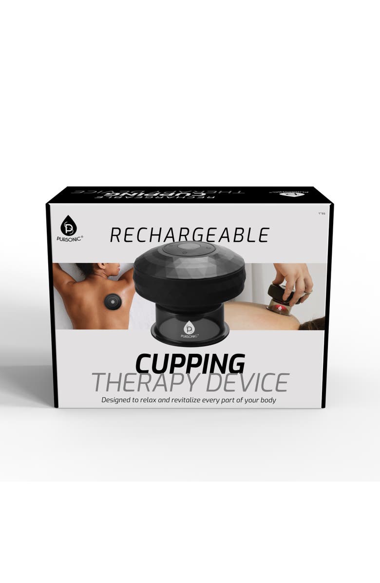 PURSONIC Cupping Therapy Device, Main, color, Black