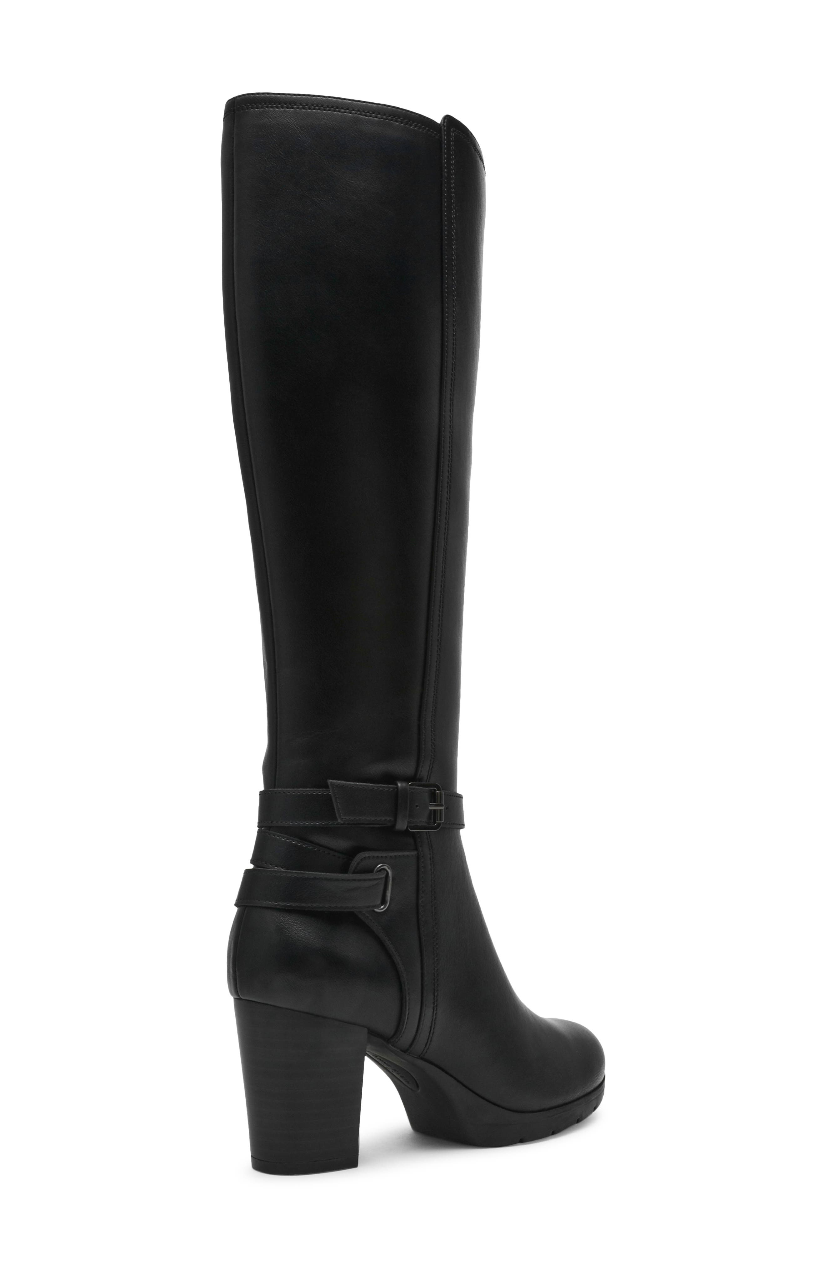 Anne Klein Rylee Boot, Alternate, color, Black Smooth