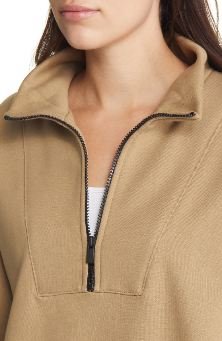 Fear of God Essentials Women's Half Zip Sweatshirt, Alternate, color, 