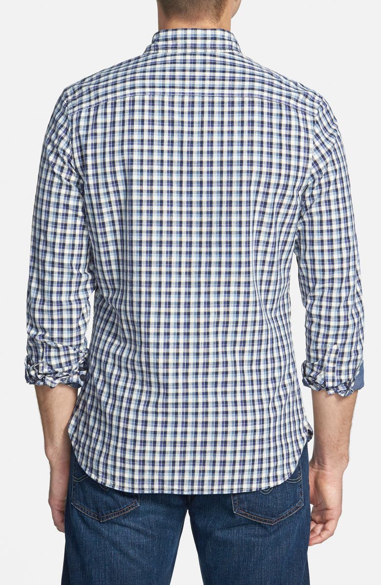 Wallin & Bros. 'Sig' Trim Fit Plaid Sport Shirt, Alternate, color, 