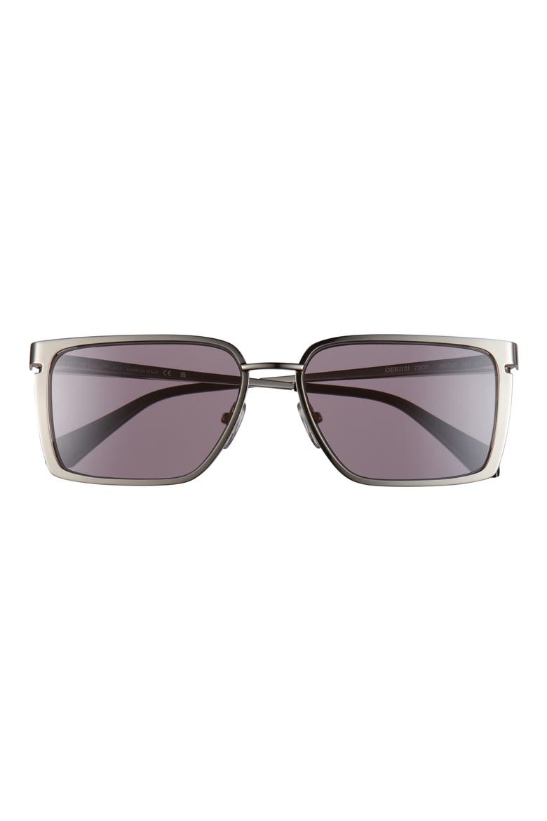 Yoder Square Sunglasses, Main, color, SILVER DARK GREY