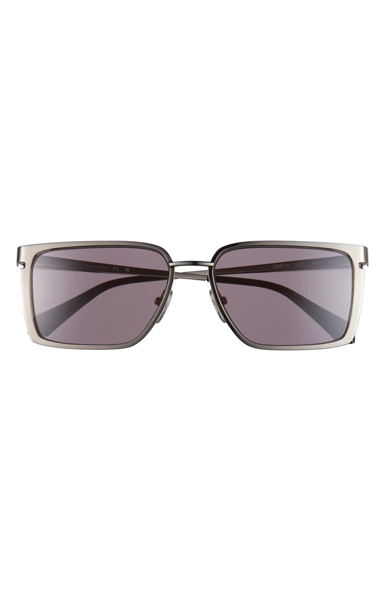 Off-White Yoder Square Sunglasses, Main, color, Silver Dark Grey