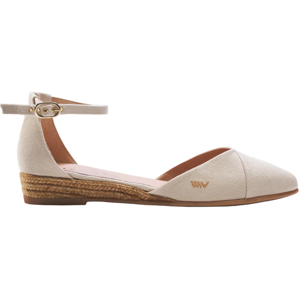 Viscata Montroig Canvas Espadrille Flats In Beige