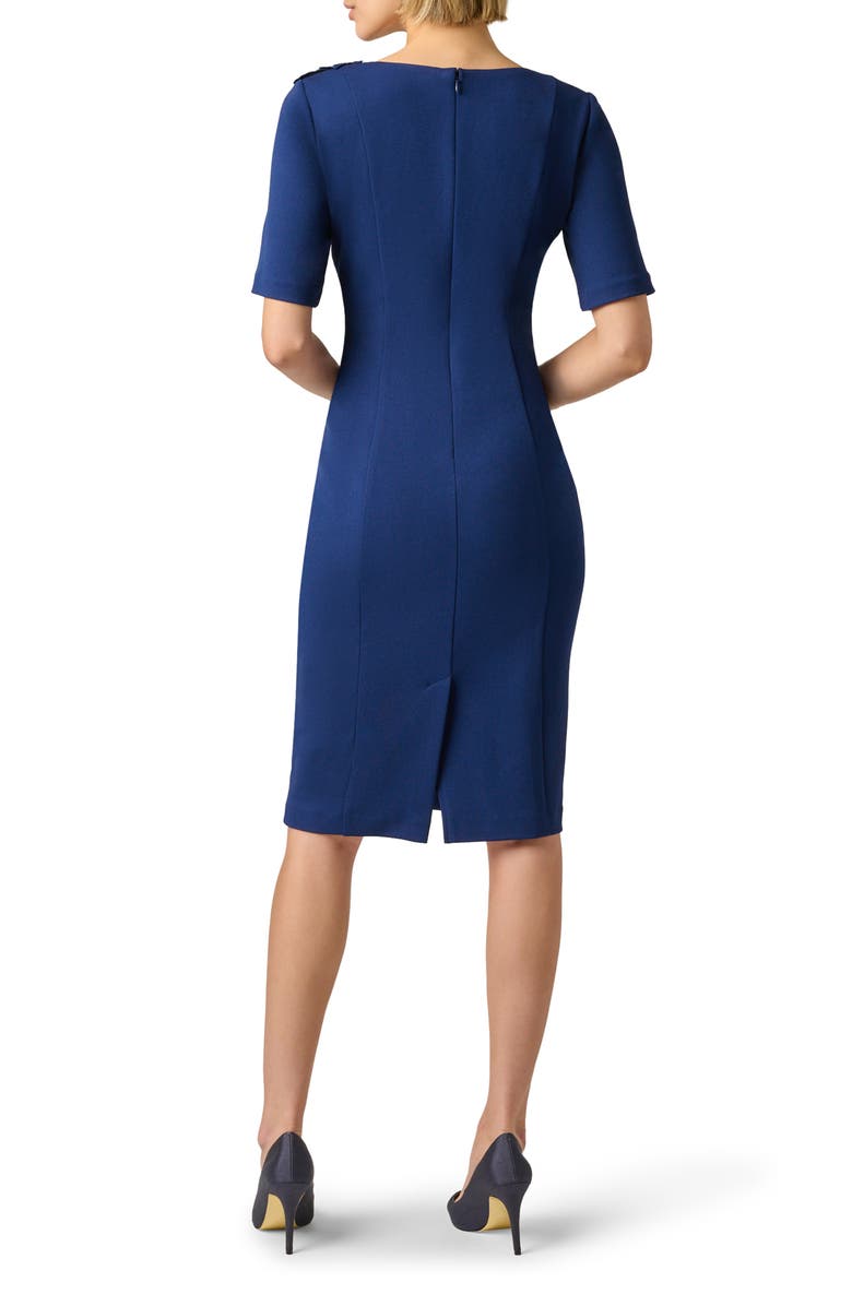 Adrianna Papell Floral Crepe Midi Dress, Alternate, color,