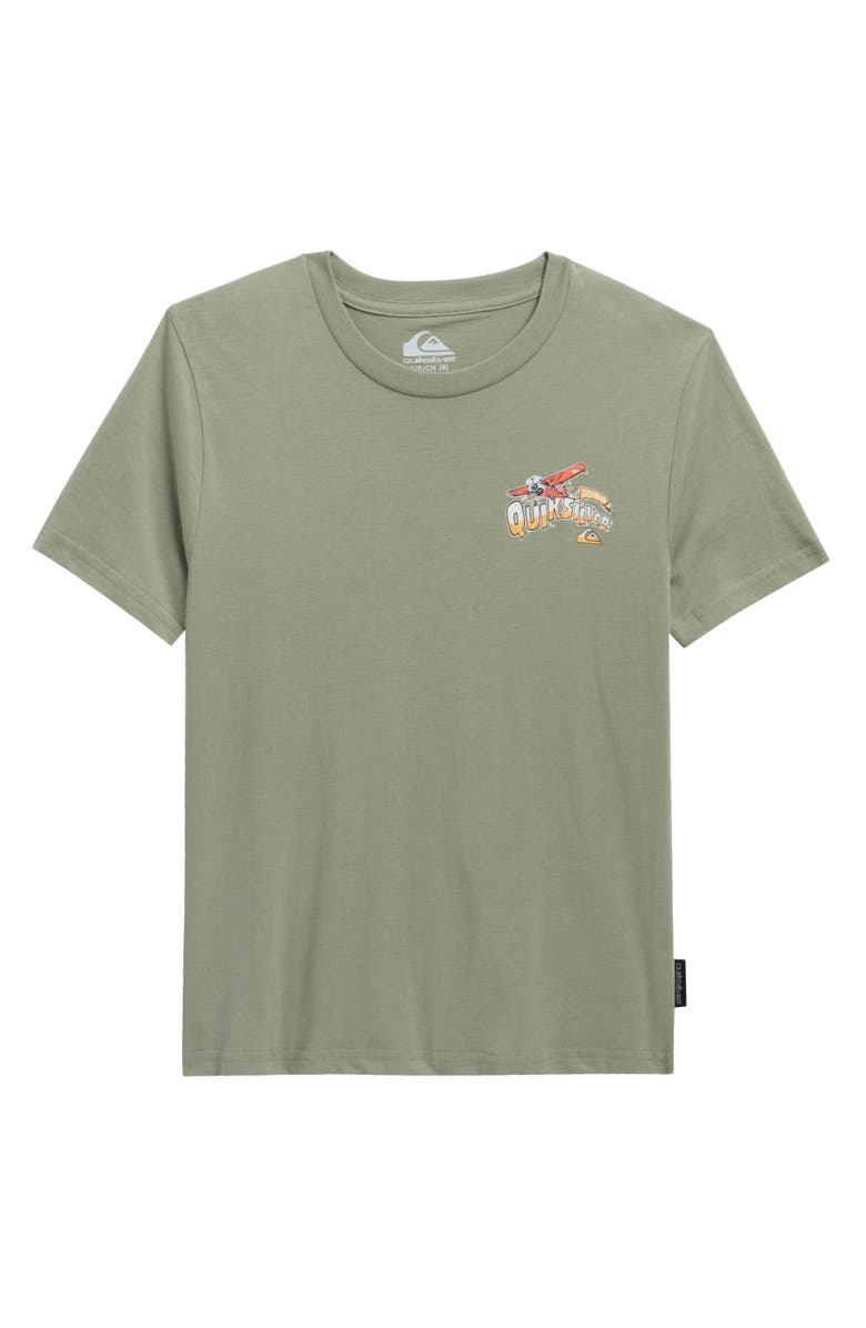 Quiksilver Kids' Spread the Word Cotton Graphic T-Shirt, Main, color, Lily Pad