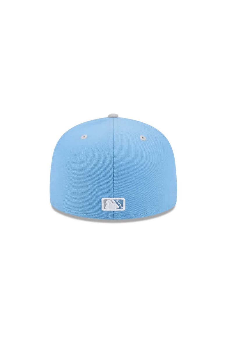 Men's New Era  Light Blue Wisconsin Timber Rattlers Theme Nights 59FIFTY Fitted Hat, Alternate, color, Light Blue