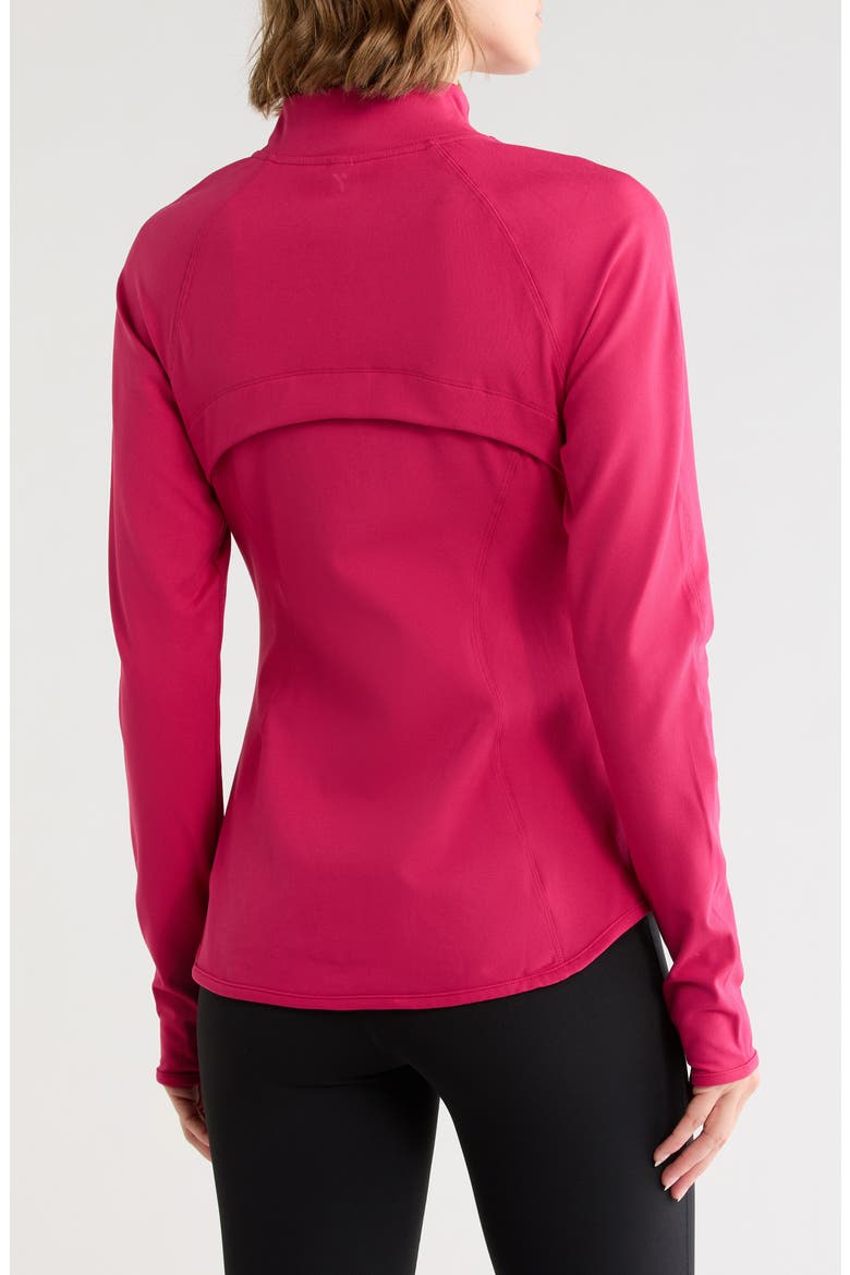 Lux Rebel Flared Full Zip Sweatshirt, Alternate, color, VIVACIOUS