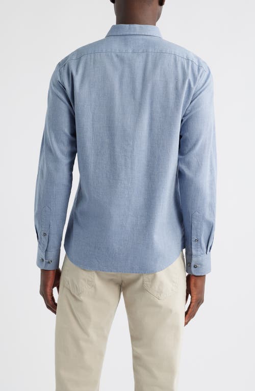 Johnnie-o Alpond Hangin' Out Cotton Button-up Shirt In Blue