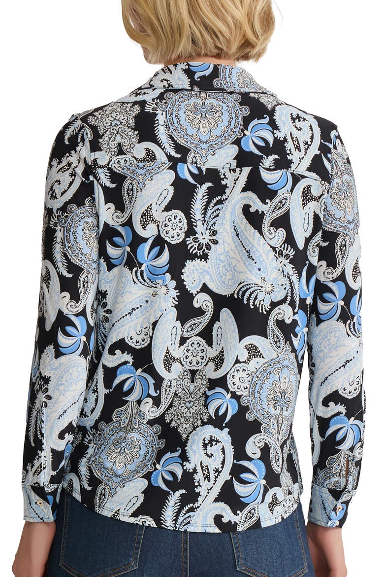 Paisley Button-Up Shirt, Alternate, color, JONES BLACK MULTI