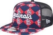 New Era Men's New Era Navy St. Louis Cardinals Seeing Diamonds A-Frame Trucker 9FIFTY Snapback Hat