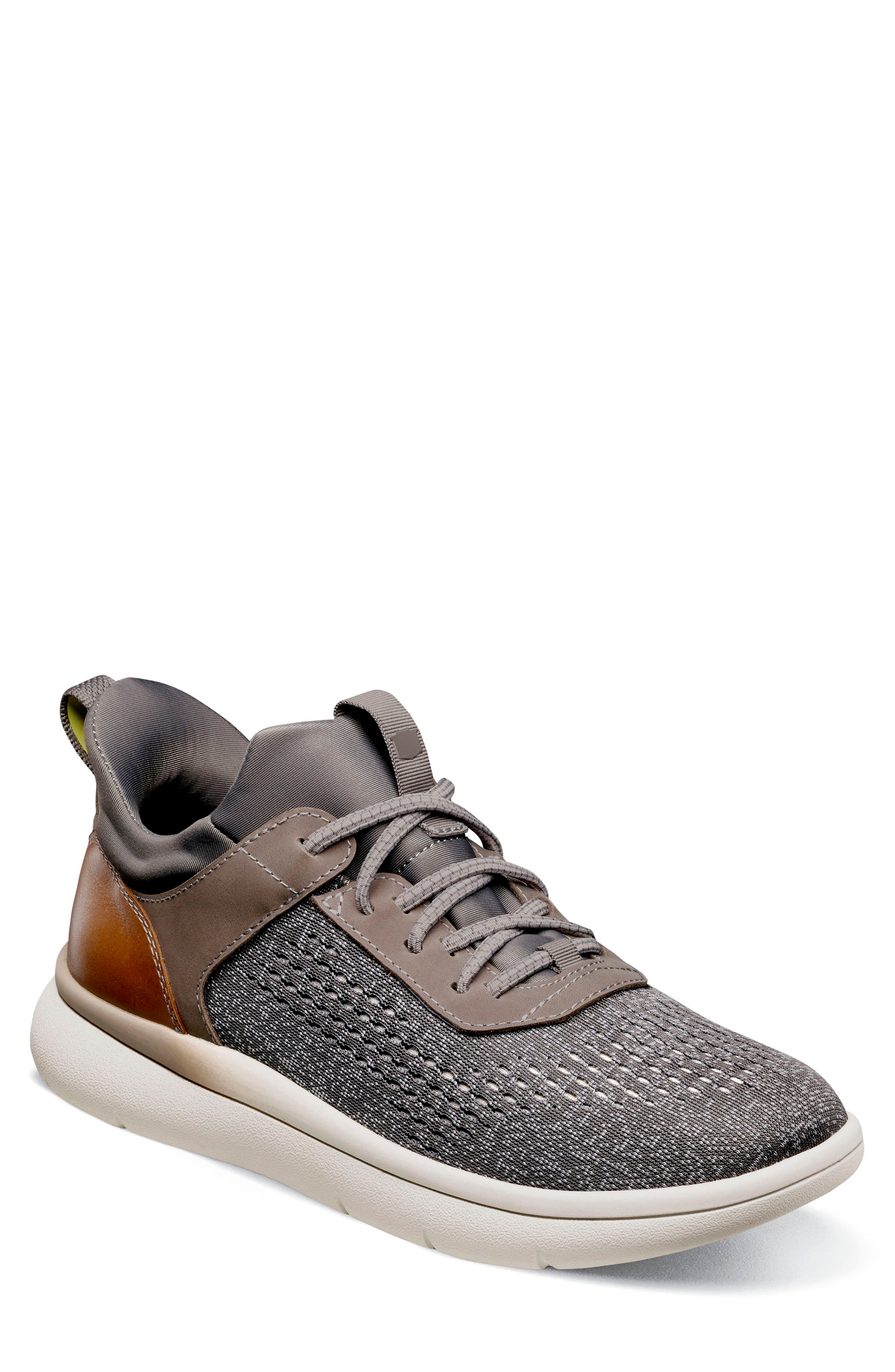 Florsheim Fleet Knit Elastic Sneaker, Main, color, Gray
