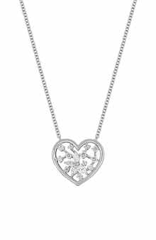 Getty 18k Gold Diamond Heart Pendant Necklace