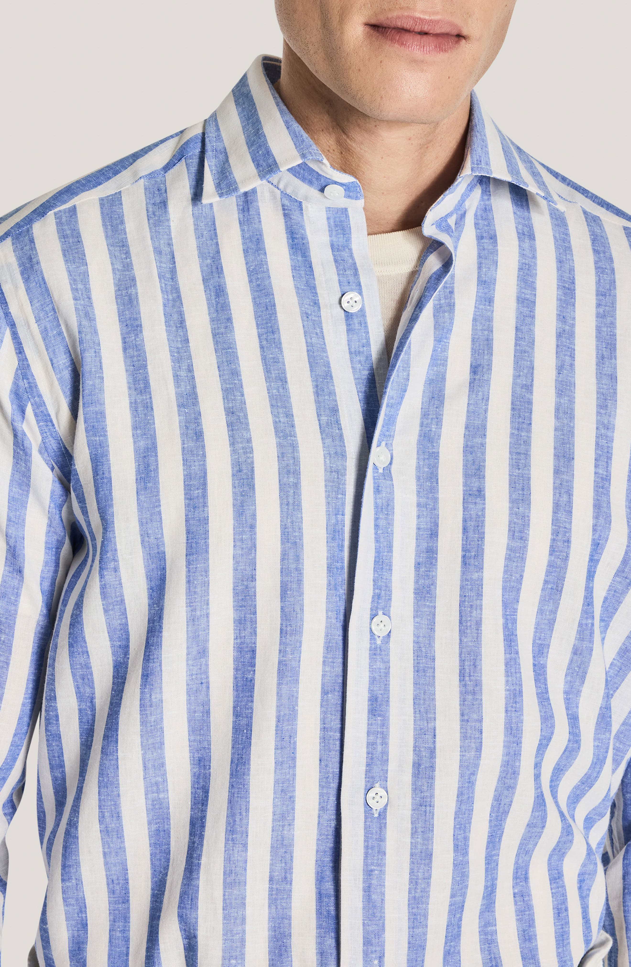 Jacques Linen & Cotton Button-Up Shirt - image 2