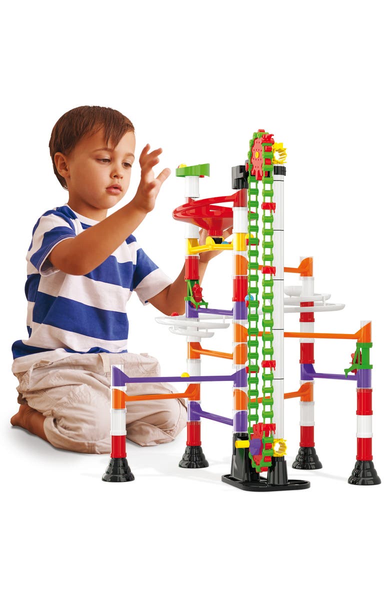 Quercetti Migoga Run Elevator 150Pc Marble Toy, Crank & Funnels, Stem Set, Alternate, color, 