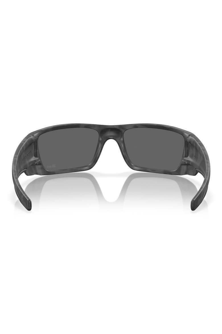 60mm Prizm™ Polarized Rectangular Sunglasses, Alternate, color, BLACK