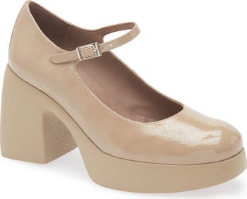 Chaussures Mary Jane à Talons Jambu Wonder En Cuir Marron, Pointure 7.5 US, D'occasion