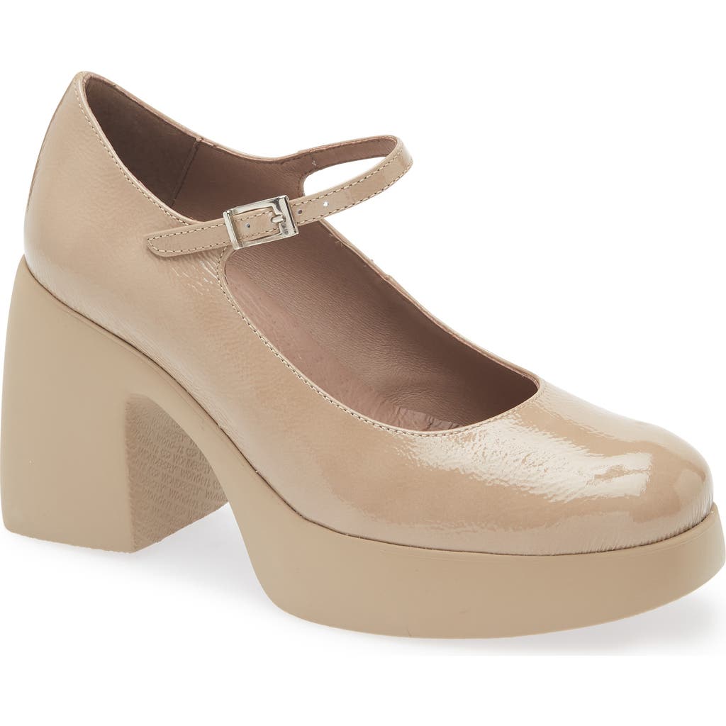 Wonders Mary Jane Platform Pump In Neutral