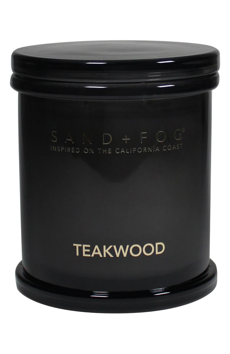 SAND AND FOG Apothecary Scented Candle, Main, color, Teakwood