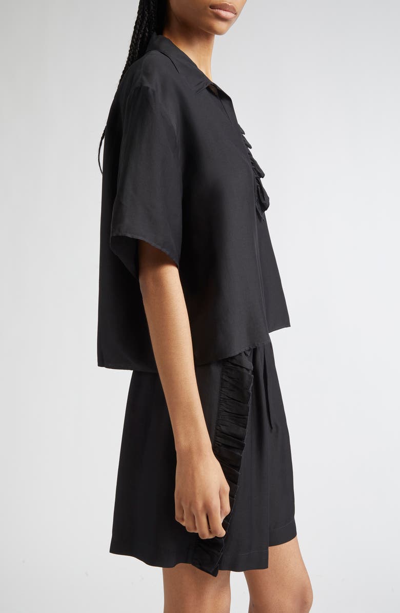 BITE Studios Luna Frill Asymmetric Short Sleeve Shirt, Alternate, color, 