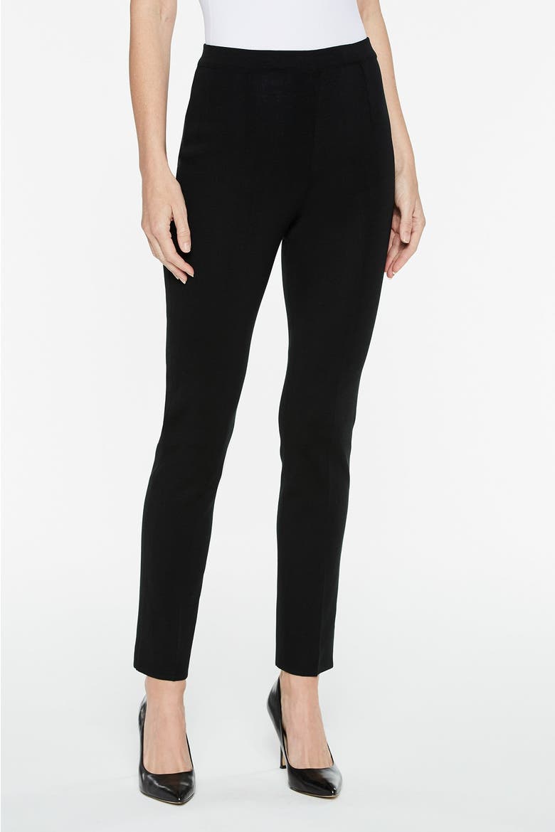 Knit Slim Leg Pants, Alternate, color, Black