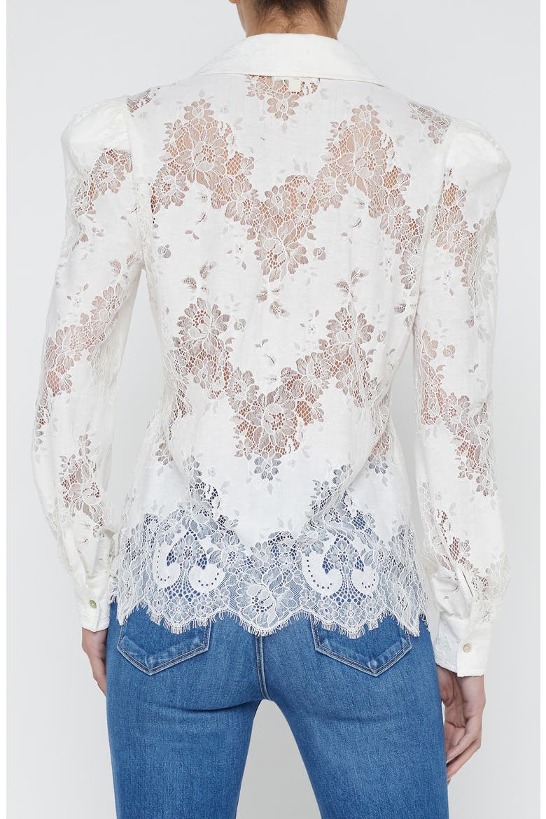 Jenica Lace Blouse, Alternate, color, IVORY