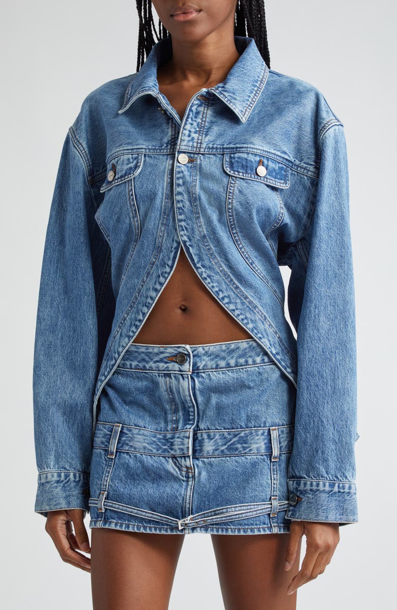 Jacquemus La veste de Nîmes Caraco Denim Jacket, Alternate, color, 