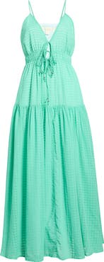 Elan Sleeveless Tiered Cover-Up Maxi Dress